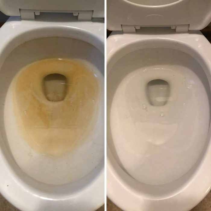 Hands-free toilet cleaning